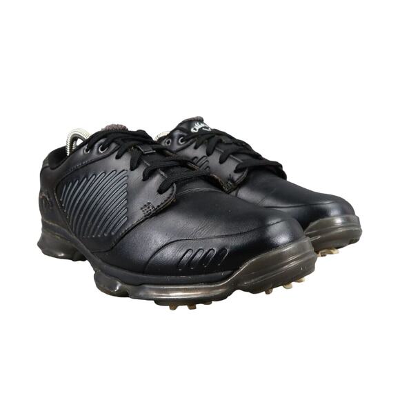 Callaway Shoes Mens 8 Golf Sport Active Black Xfer Nitro Plastic Spike Athletic - Picture 1 of 13